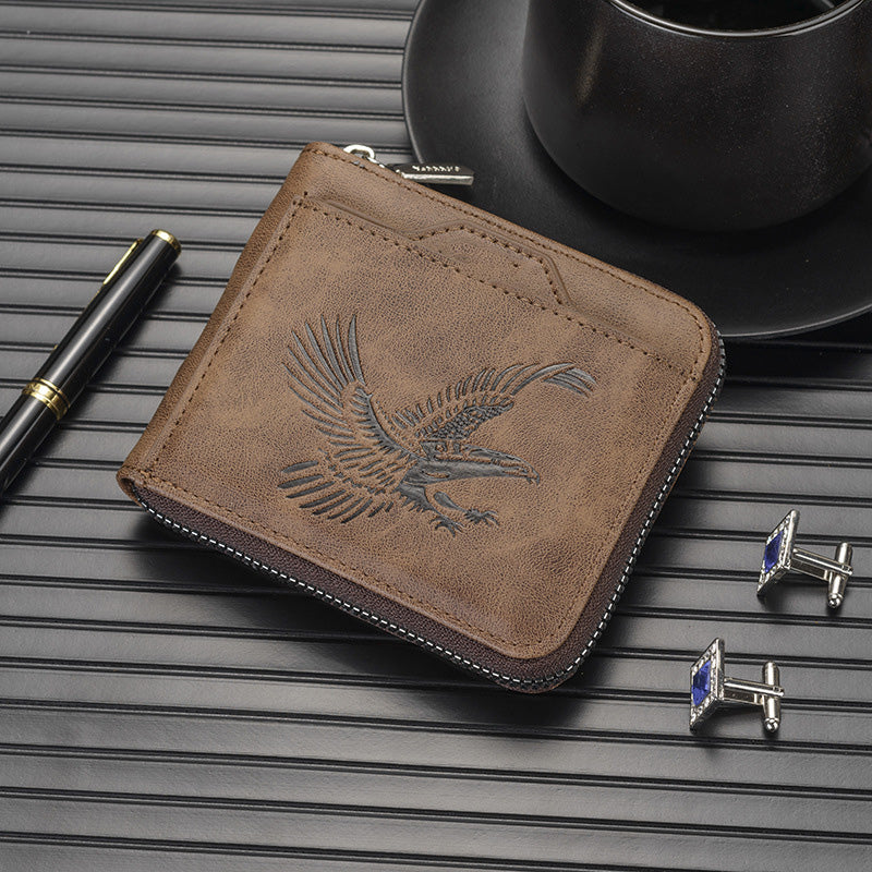Shawn – Luxury Wallet with Eagle Embossing