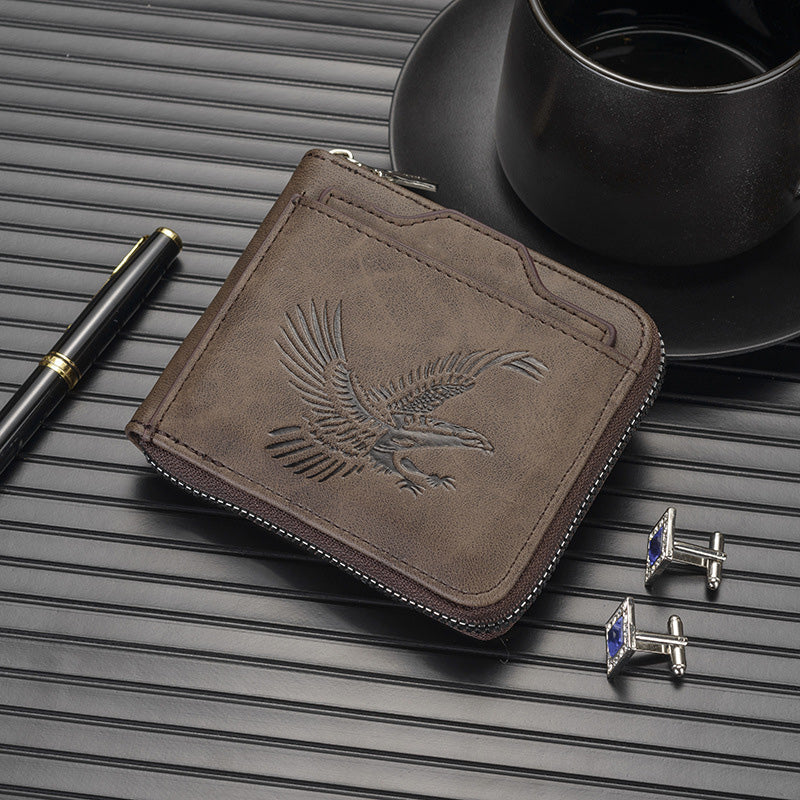 Shawn – Luxury Wallet with Eagle Embossing