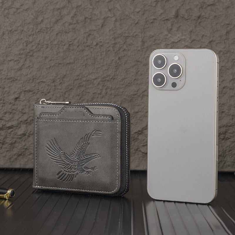 Shawn – Luxury Wallet with Eagle Embossing