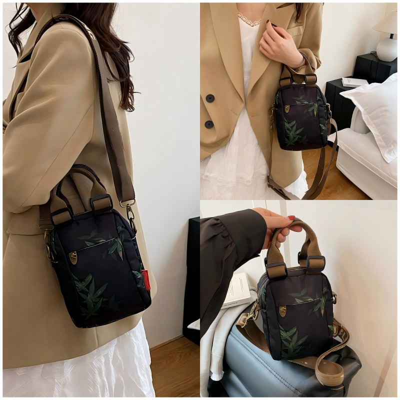 Sibella – Stylish Multi-layered Crossbody Bag with Prints