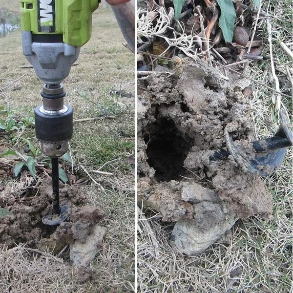 Simple Garden Work Snail Drill Spiral Drill