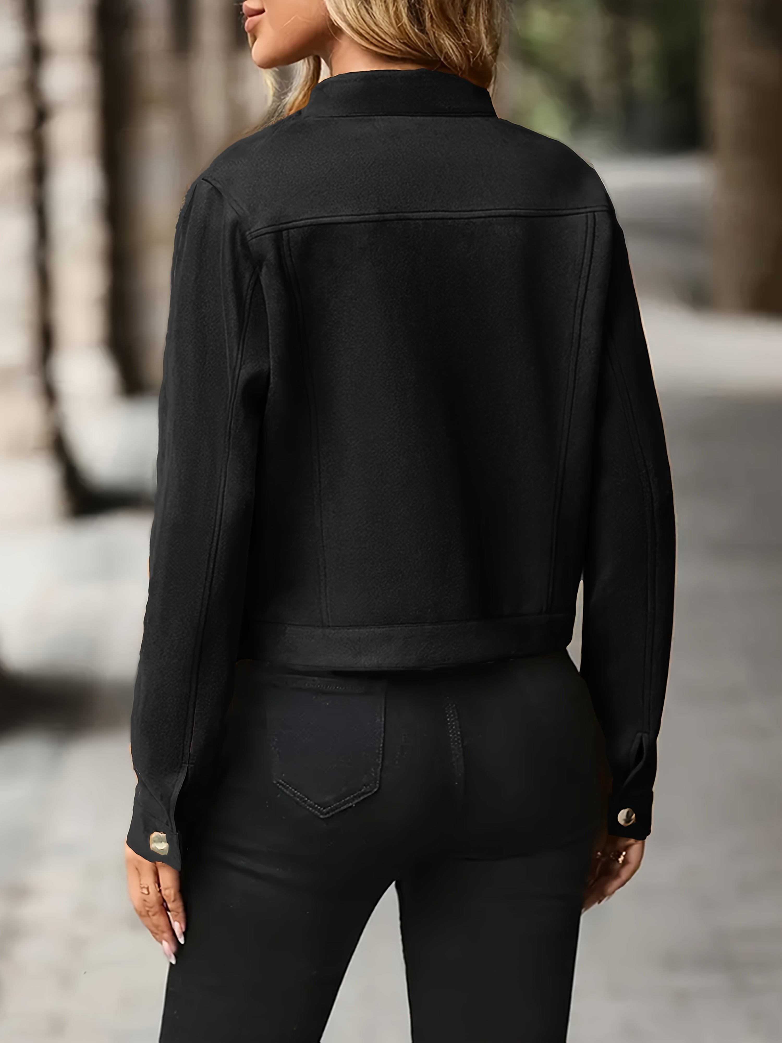 Slavica – Vintage Jacket with Long Sleeves and Front Buttons