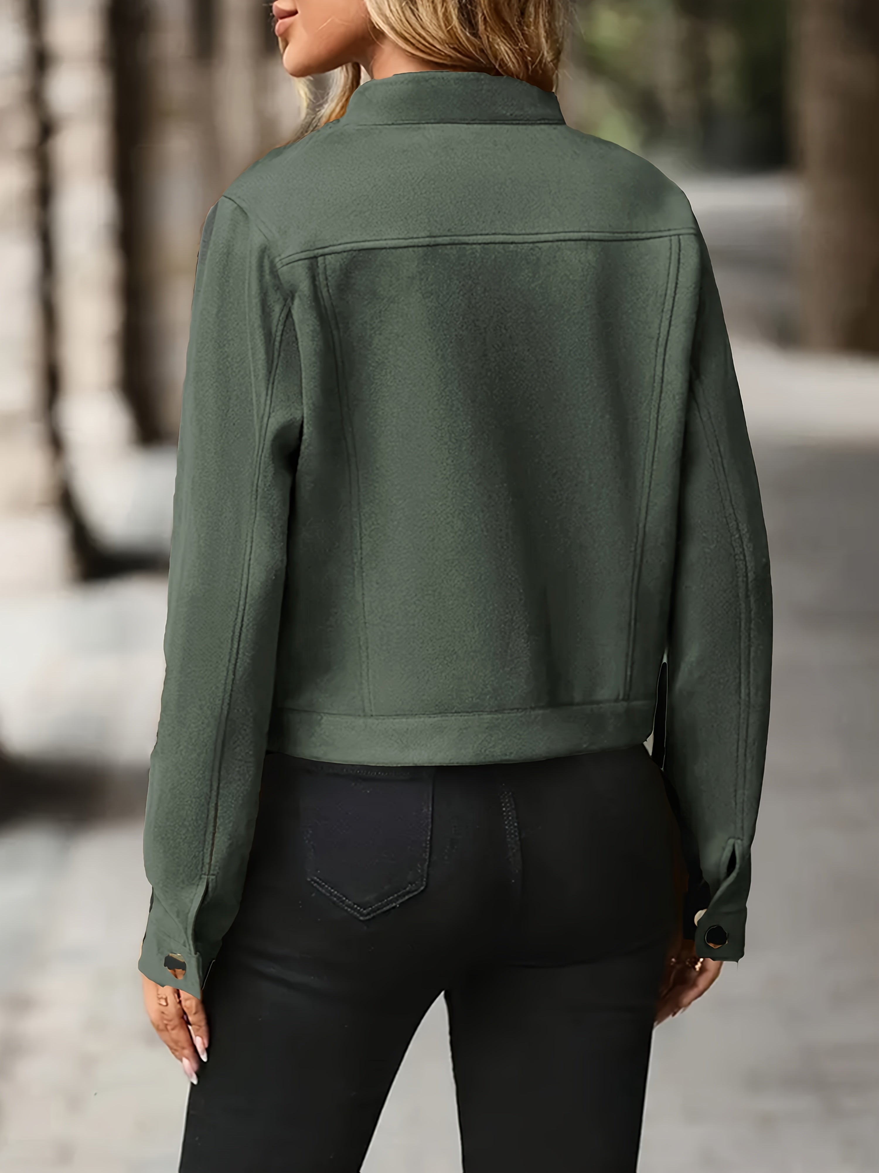 Slavica – Vintage Jacket with Long Sleeves and Front Buttons