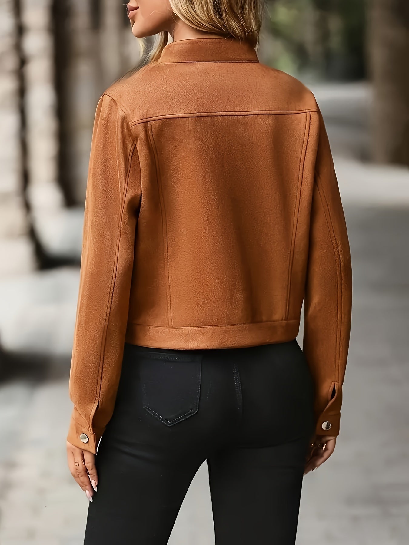 Slavica – Vintage Jacket with Long Sleeves and Front Buttons