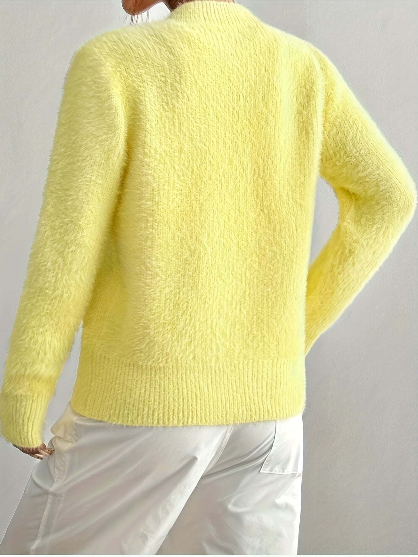 Smelissa – Long-Sleeve Knitted Cardigan with Heart Buttons