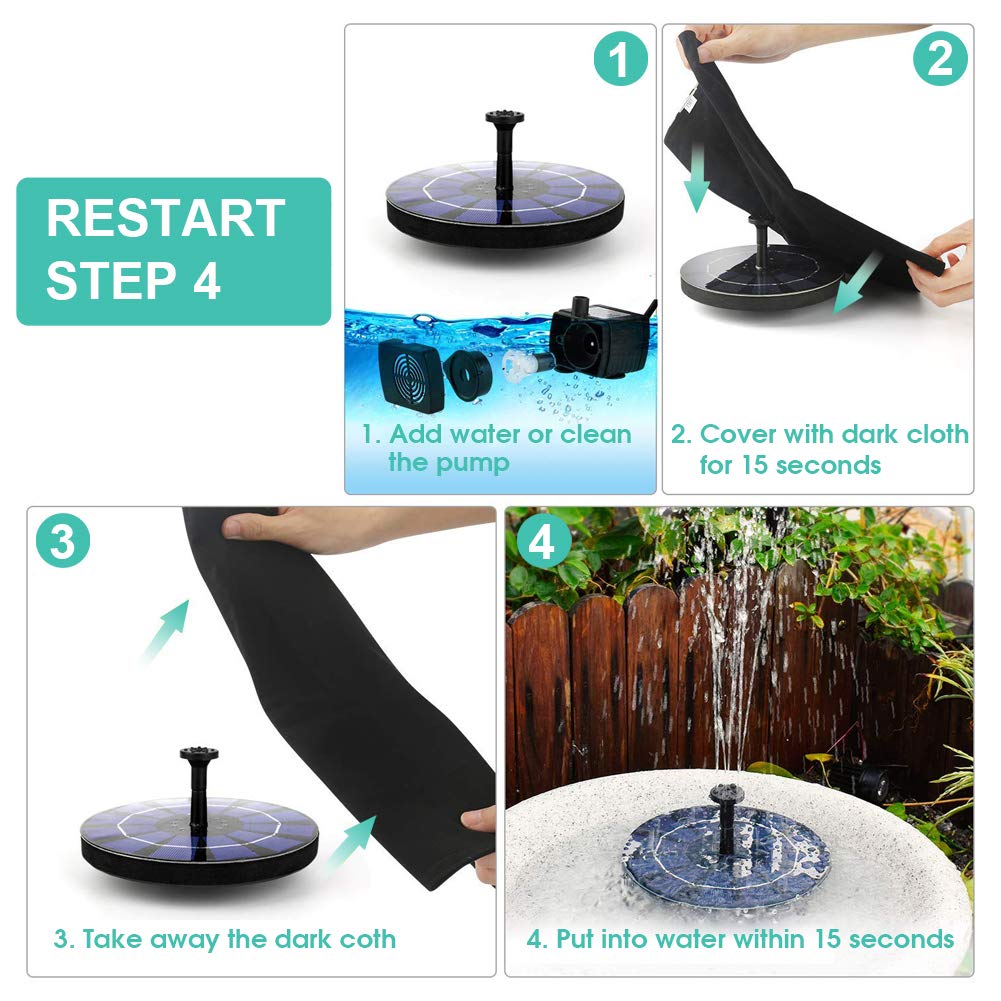 Solar-Powered Fountain Pump