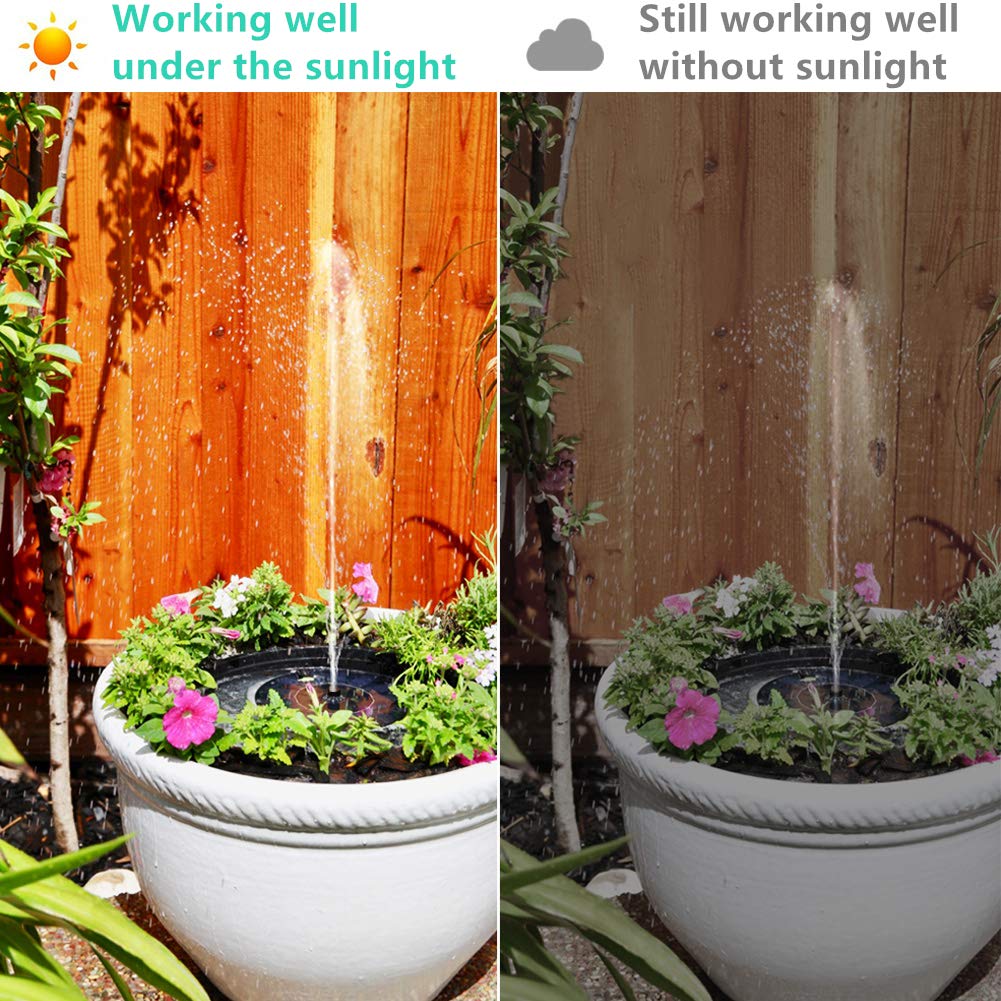 Solar-Powered Fountain Pump