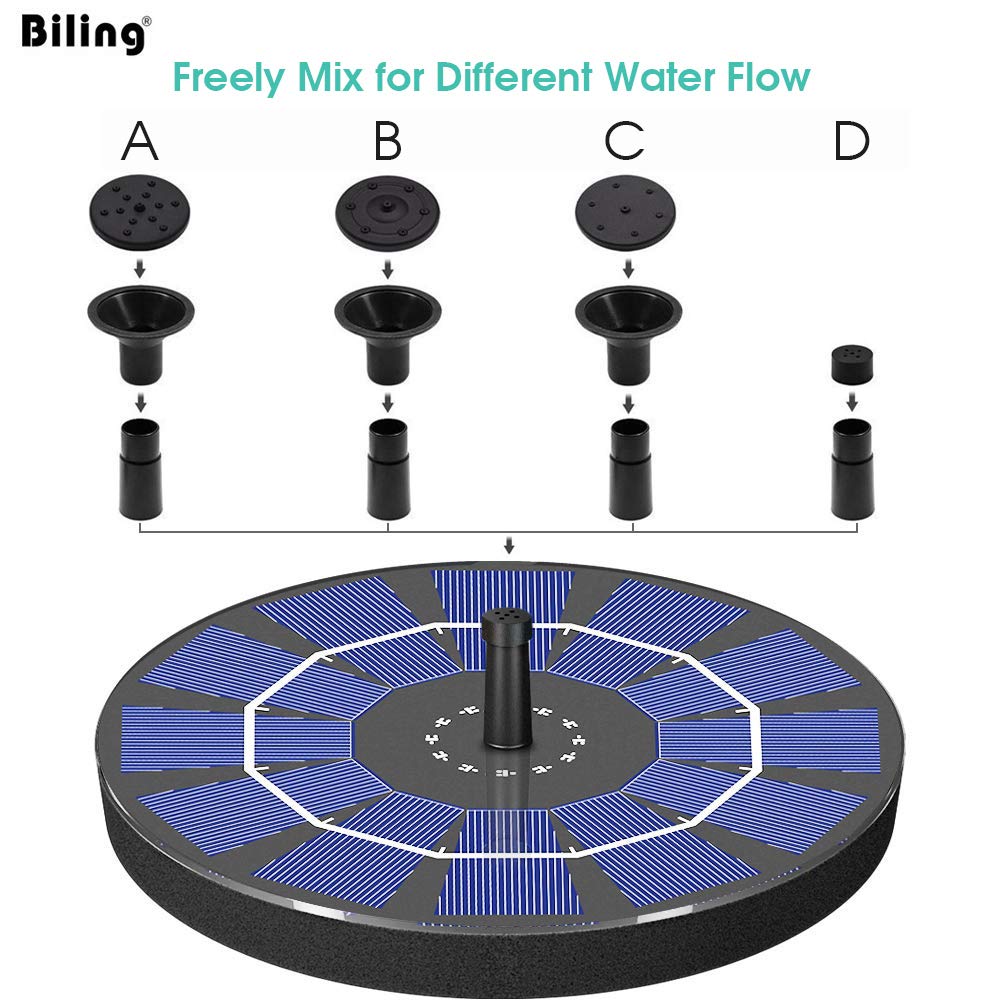 Solar-Powered Fountain Pump