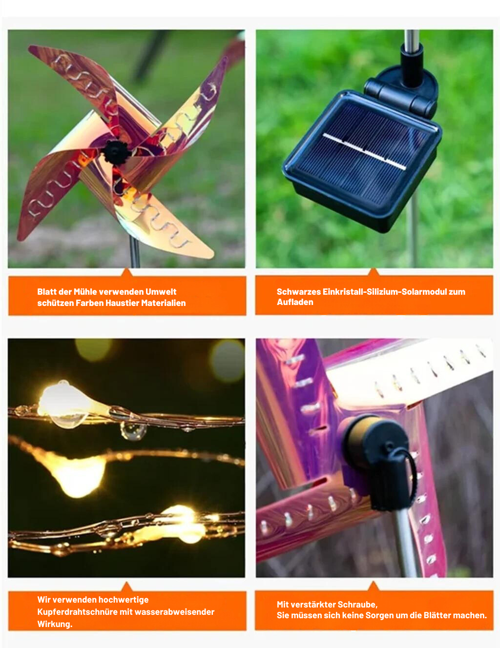 SolarSpin – Garden Solar-Powered Windmill