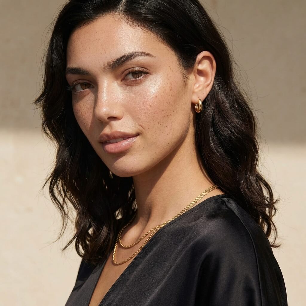 Solis Thick Gold Hoop Earrings