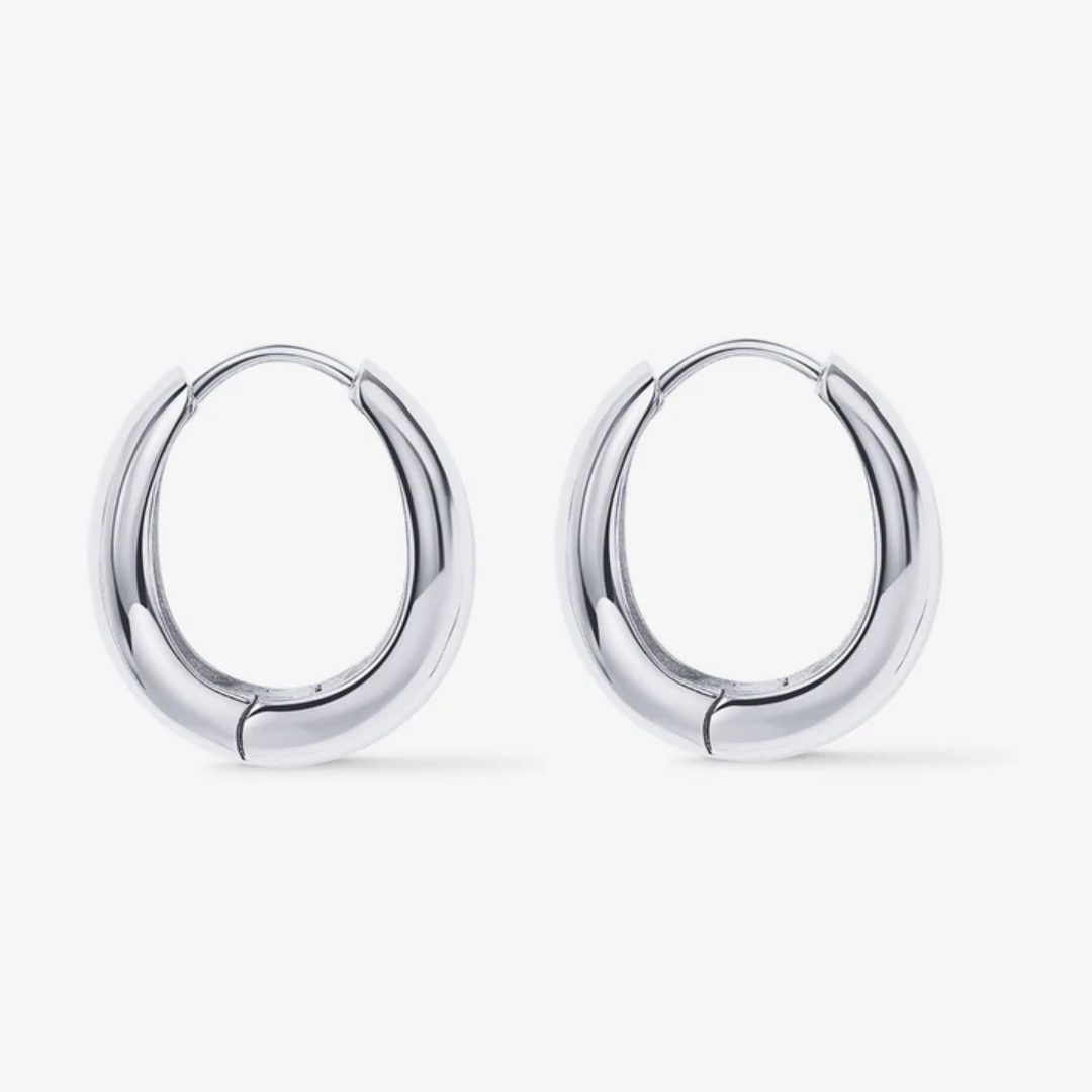 Solis Thick Gold Hoop Earrings
