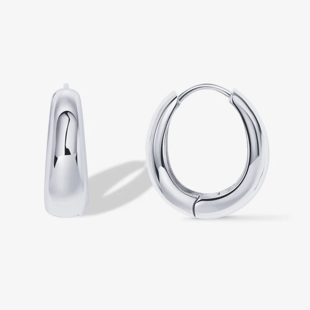 Solis Thick Gold Hoop Earrings
