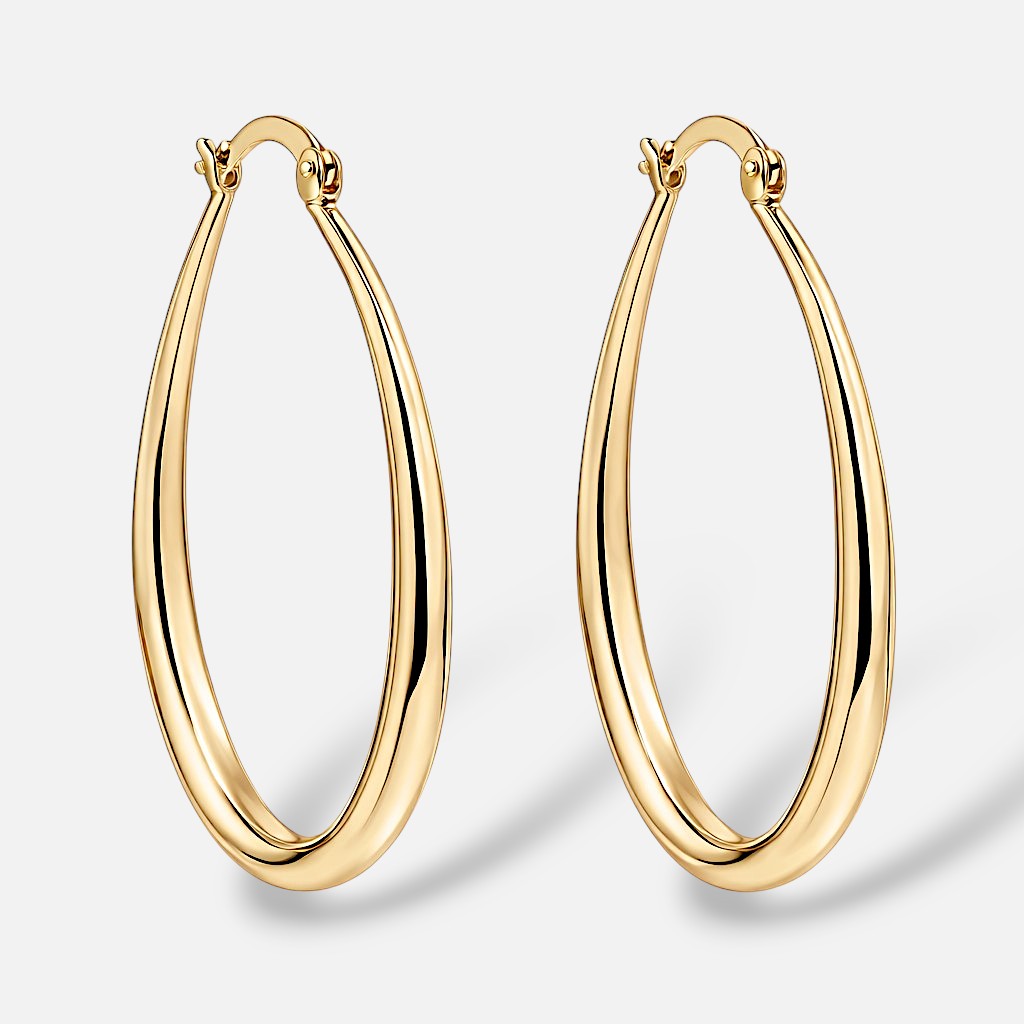 Solstice Oval Hoop Earrings