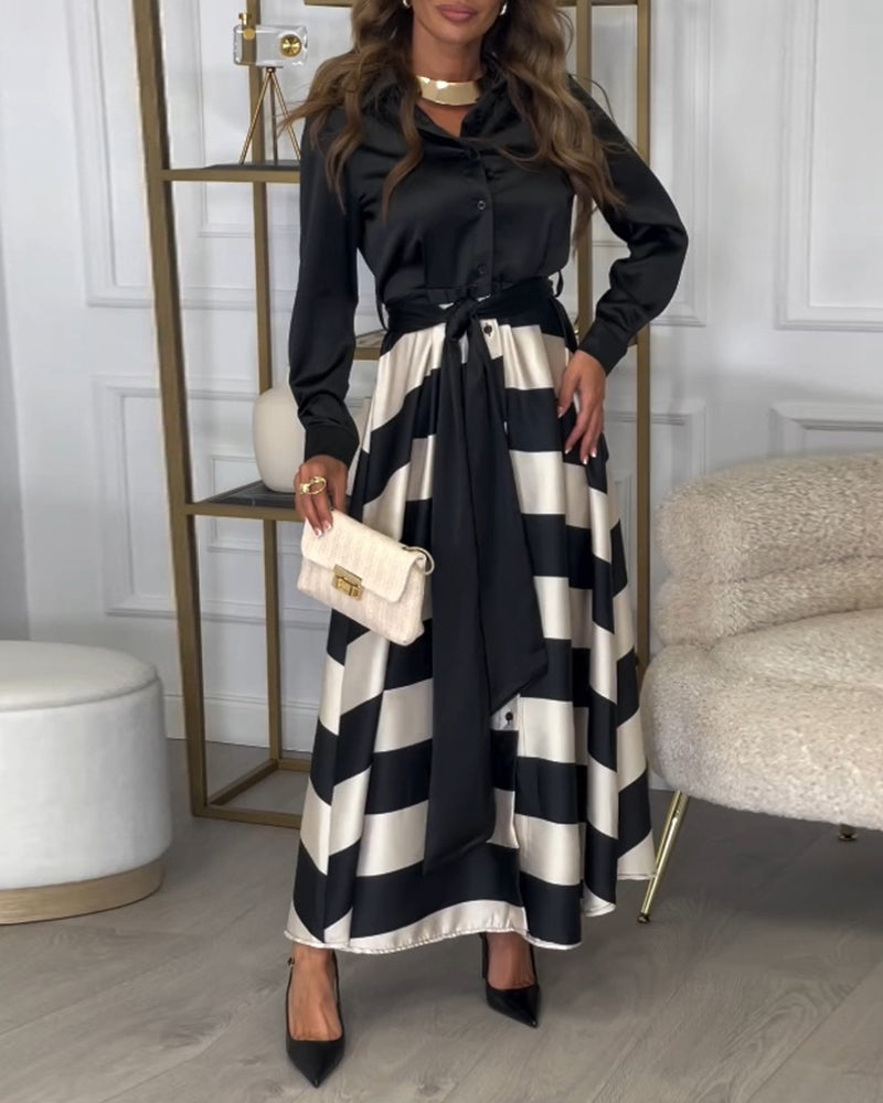 Sophie - Striped Elegant Dress