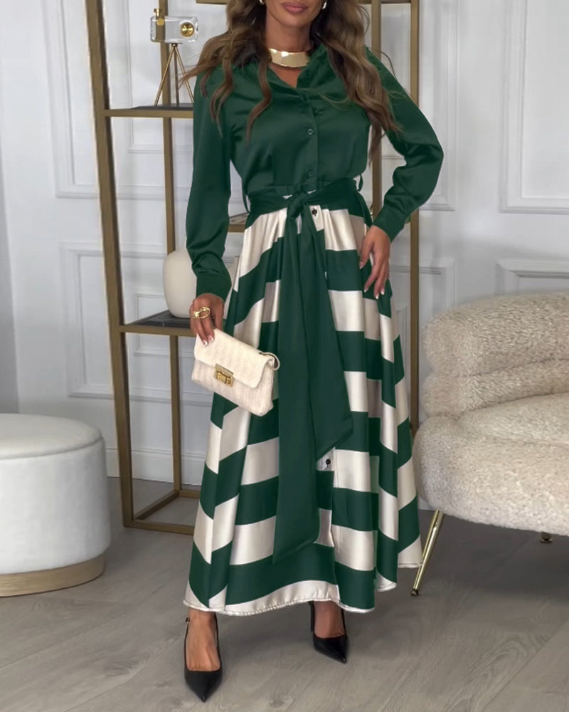 Sophie - Striped Elegant Dress
