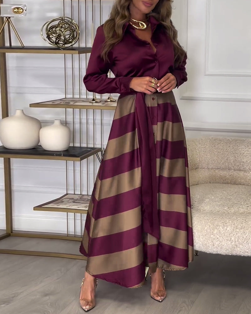 Sophie - Striped Elegant Dress