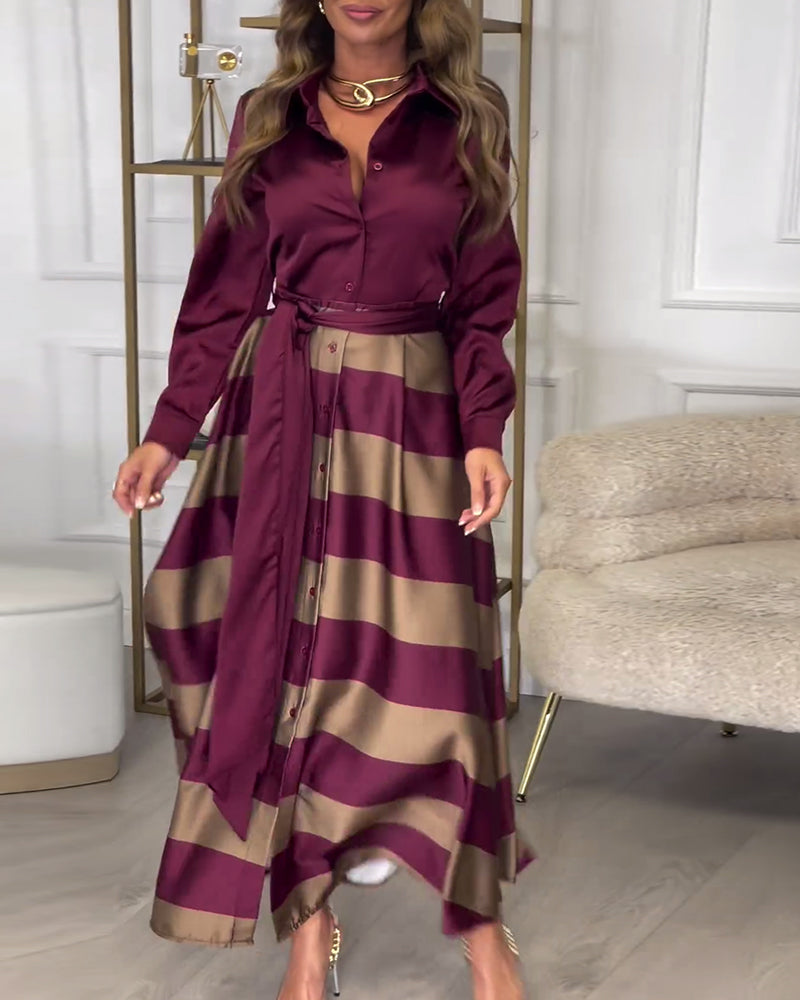 Sophie - Striped Elegant Dress