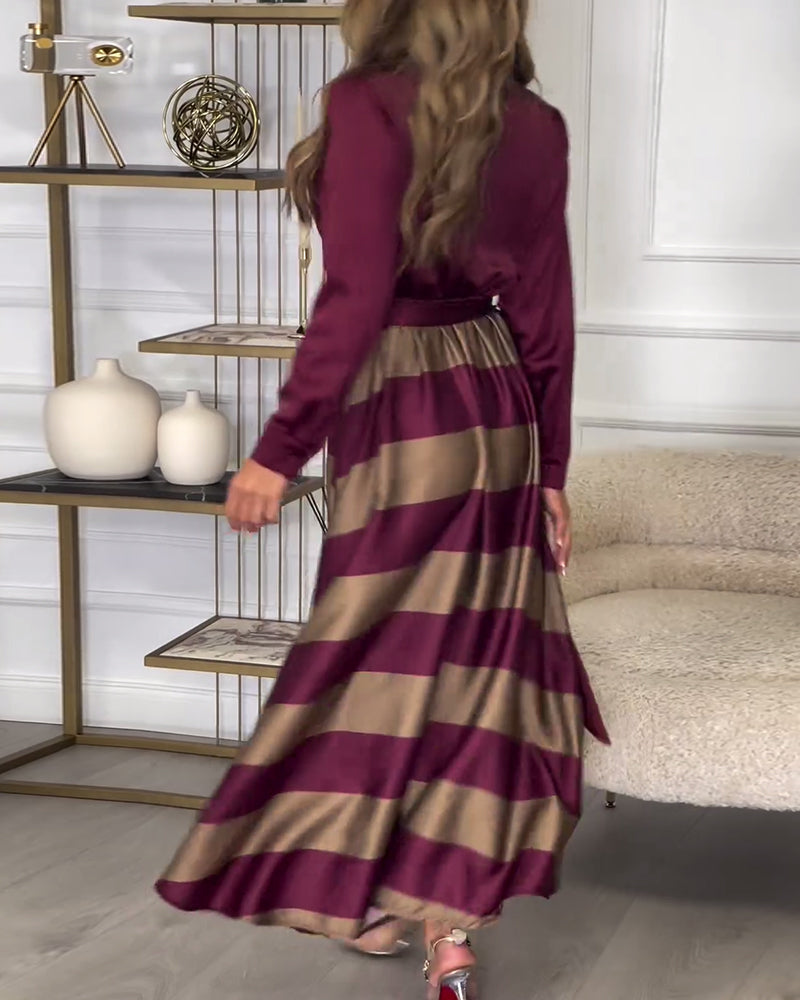 Sophie - Striped Elegant Dress
