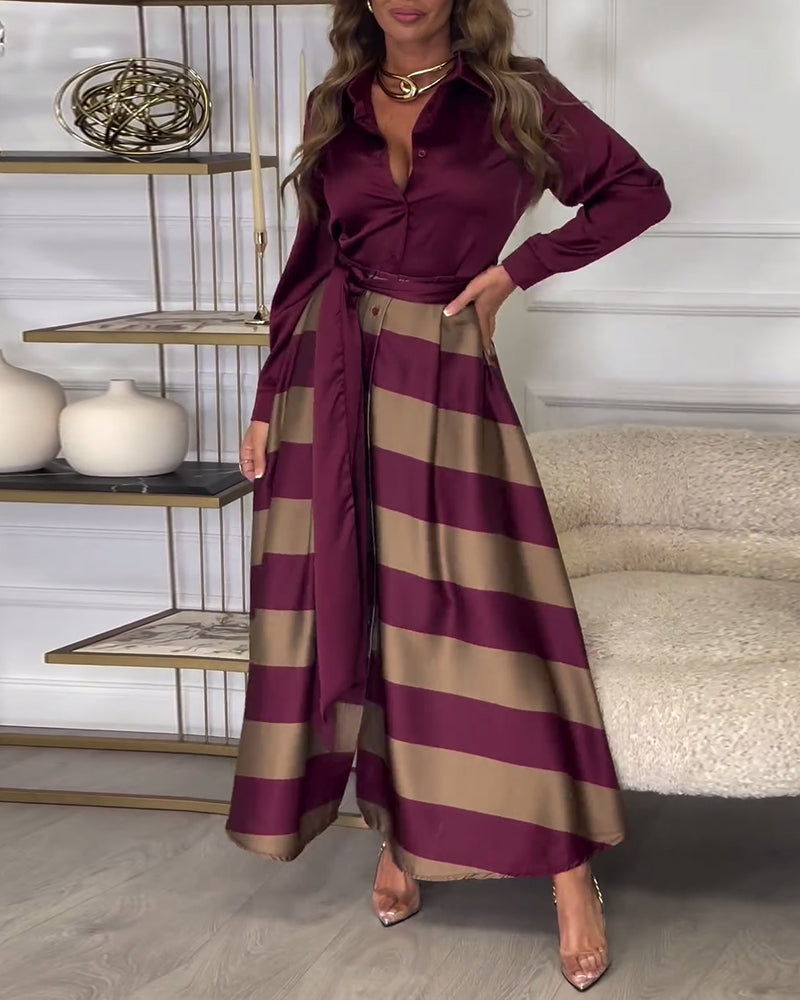 Sophie - Striped Elegant Dress