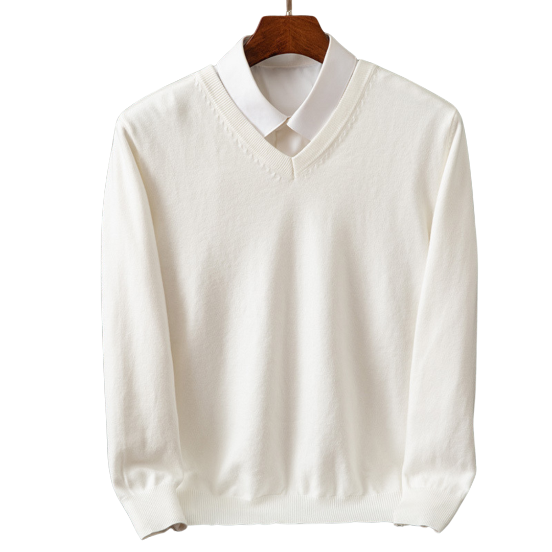 Stokes – Cashmere Sweater with V-Neck