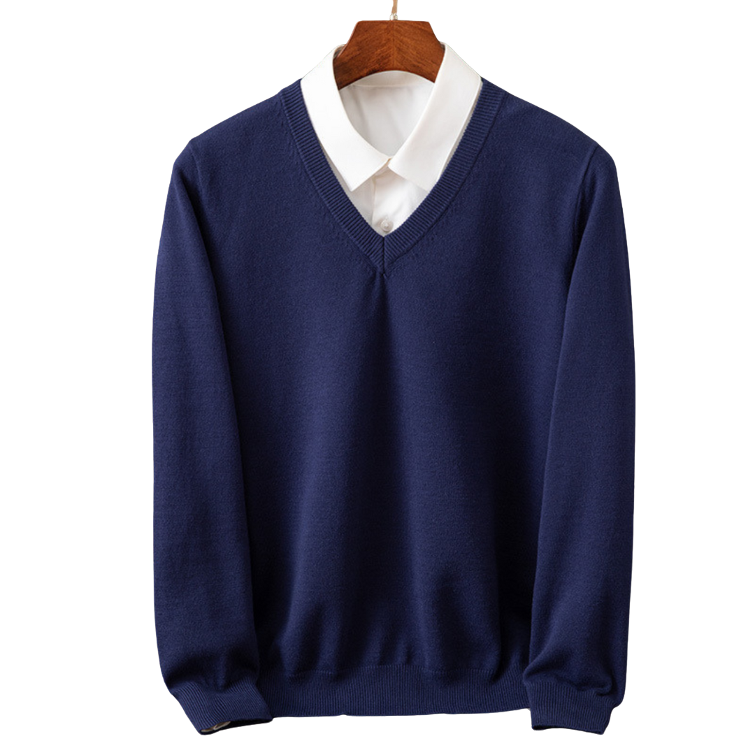 Stokes – Cashmere Sweater with V-Neck