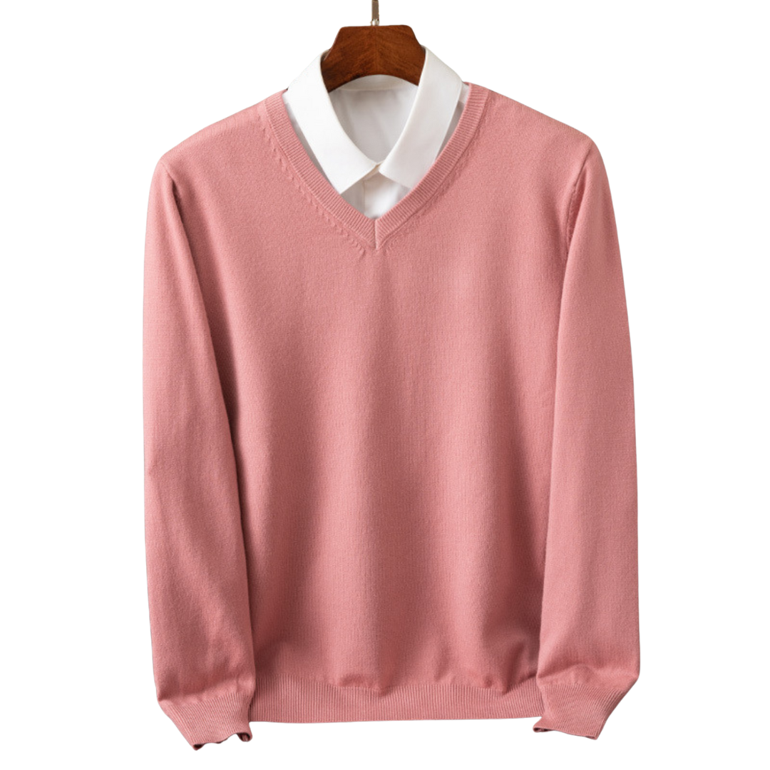 Stokes – Cashmere Sweater with V-Neck