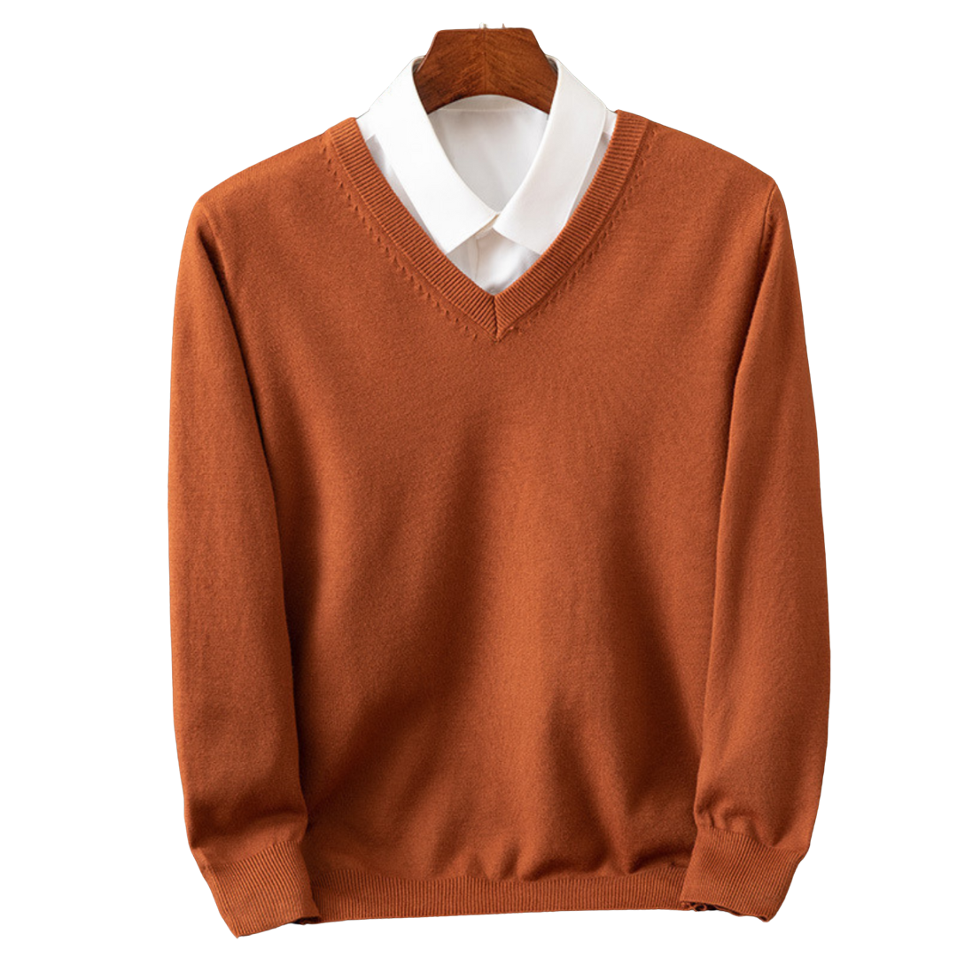 Stokes – Cashmere Sweater with V-Neck