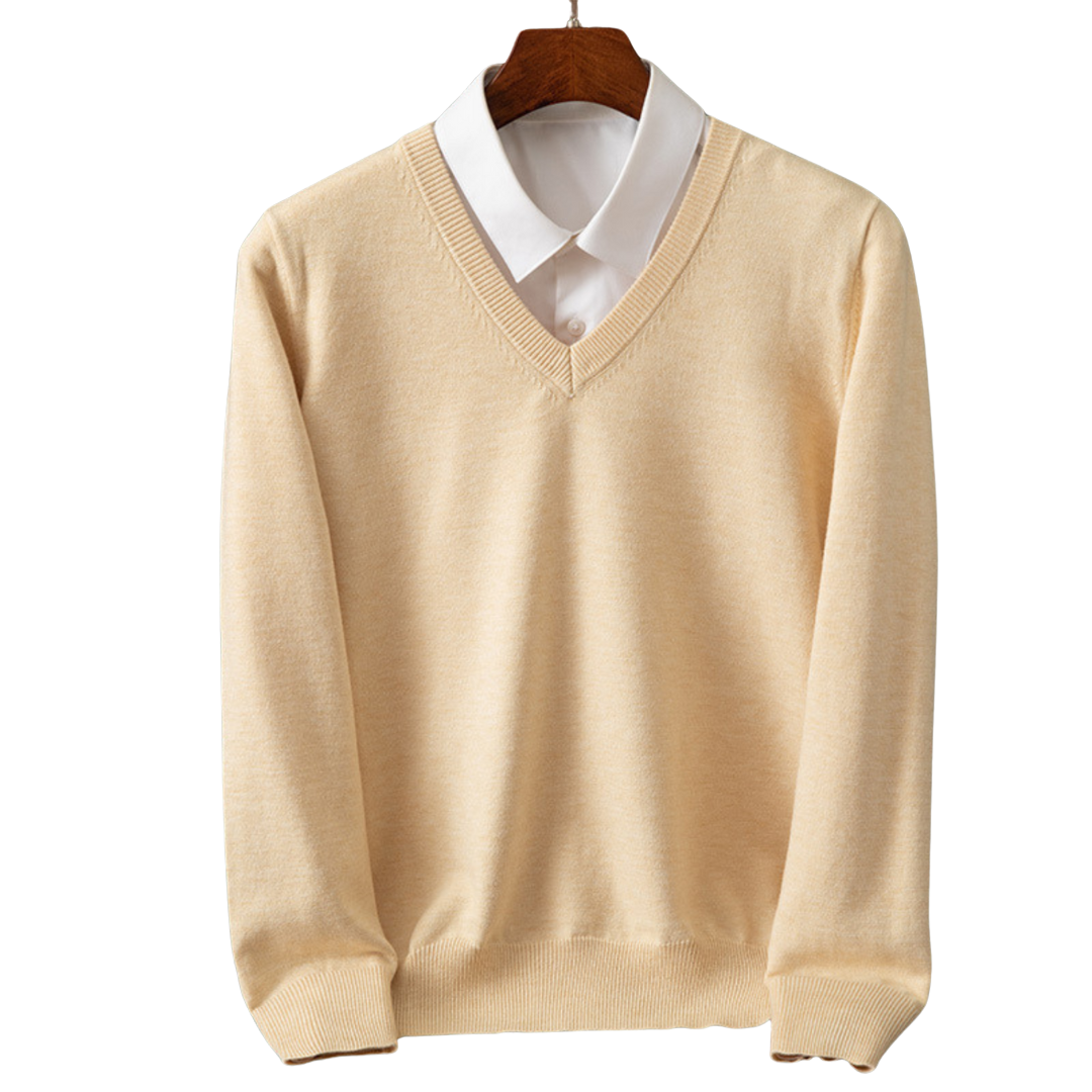 Stokes – Cashmere Sweater with V-Neck