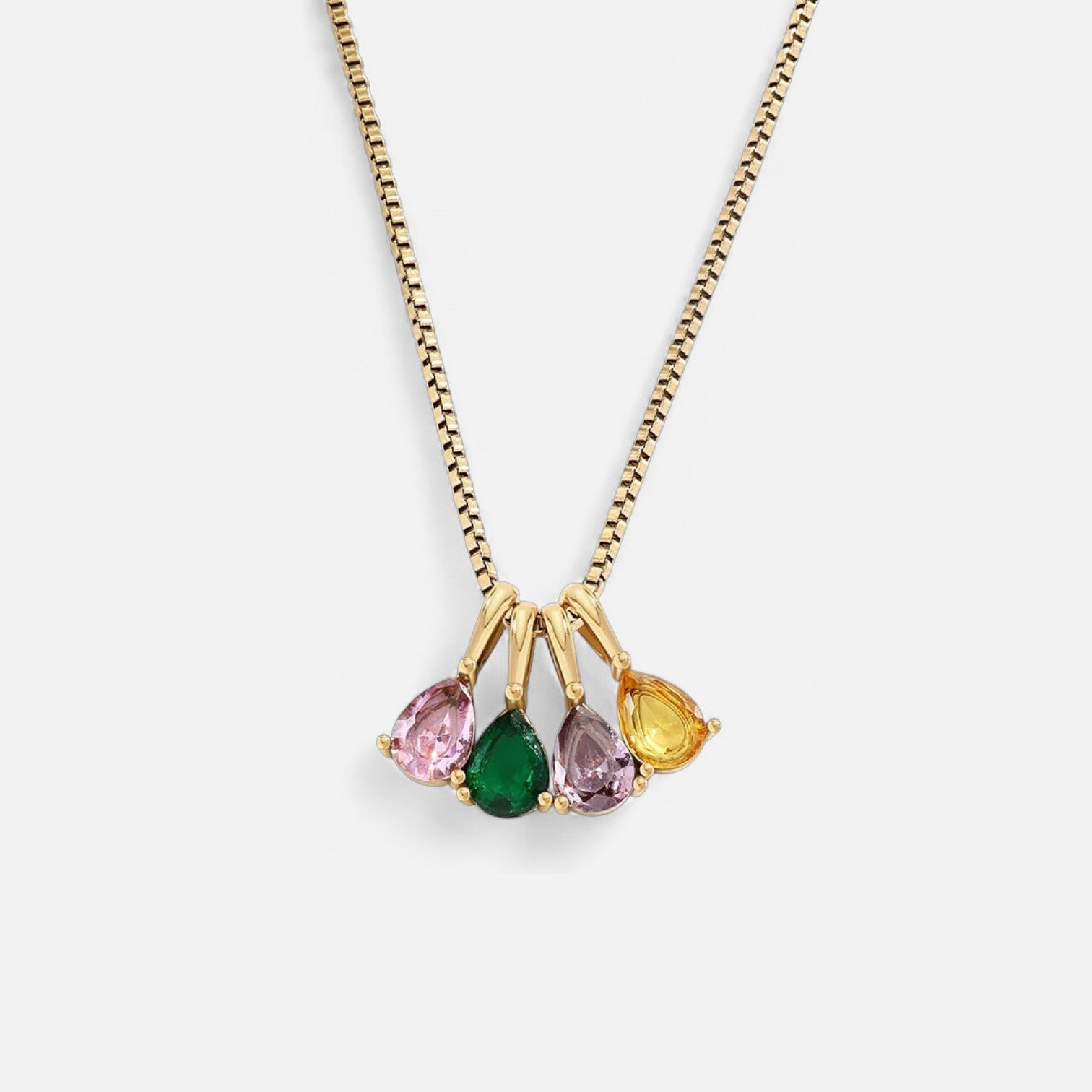 Storyline Personalised Multi-Birthstone Necklace