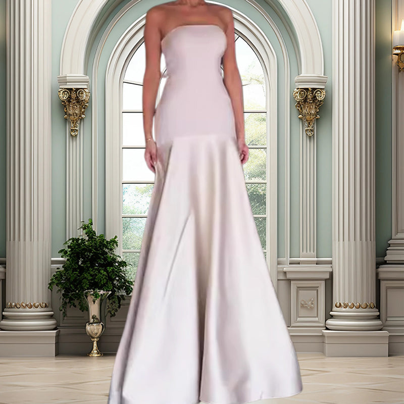 Sylwia - Elegant Off-Shoulder Long Dress