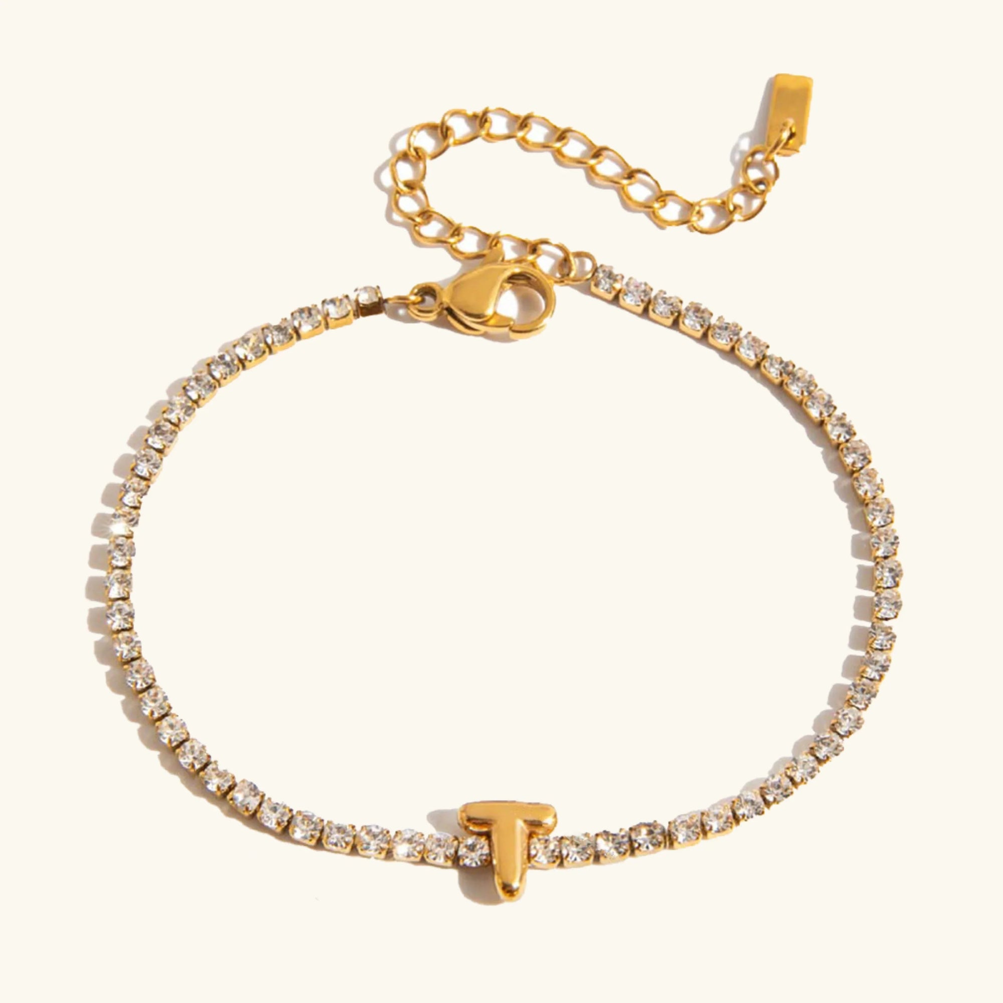 Stridr Edge Bubble Letter Tennis Bracelet