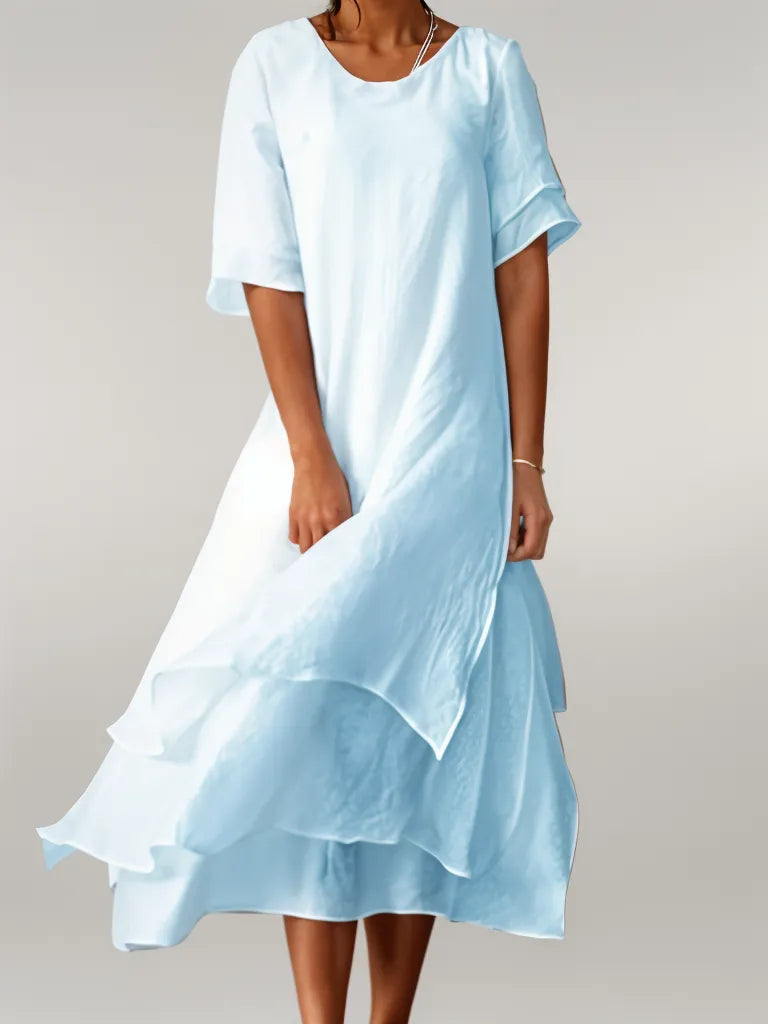 Tabatha - Long Elegant Cotton Dress