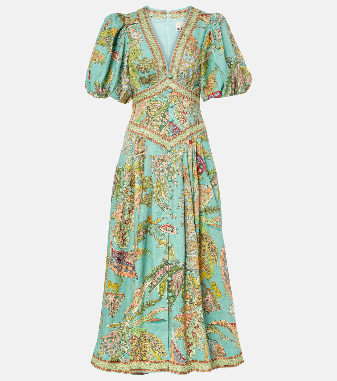 Taliqua – Fashionable Short Sleeve Dress with Prints