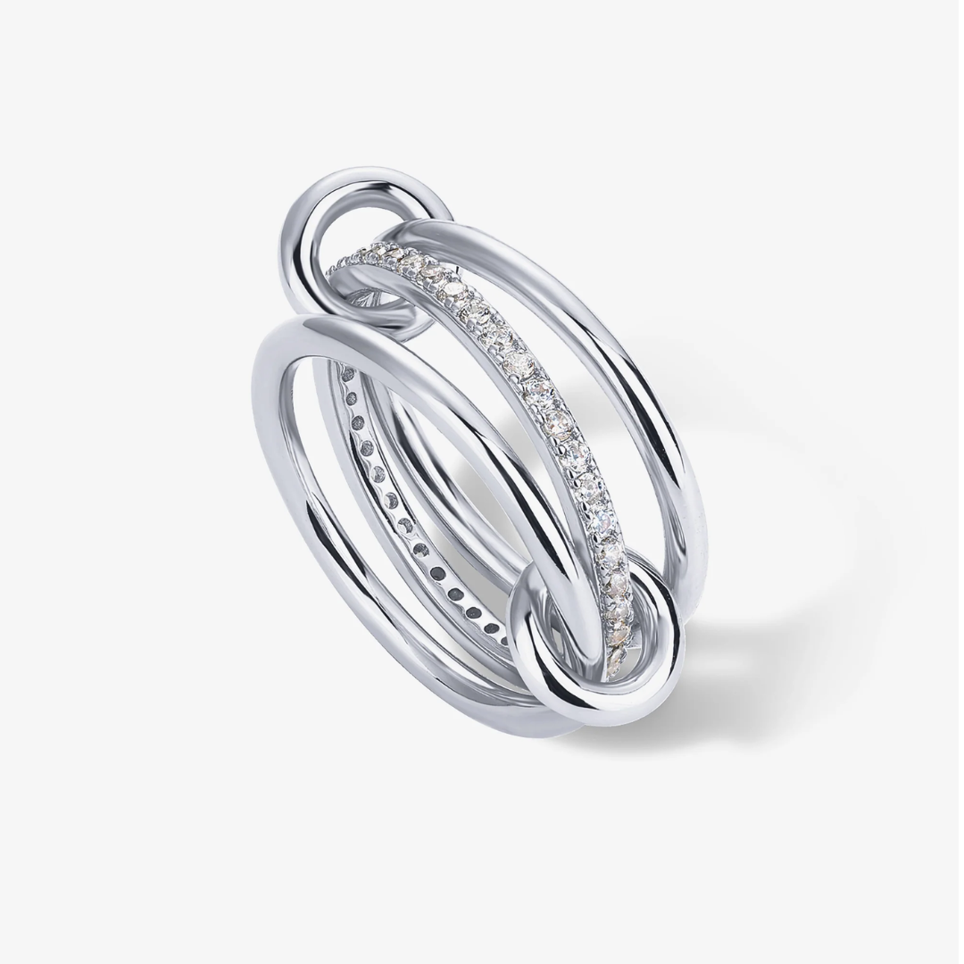 Tessa Interlocked Stackable Ring