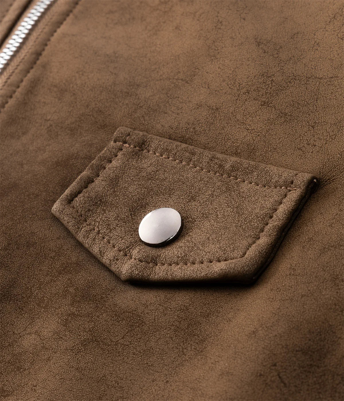 Theo – Leren jas met fleece voering