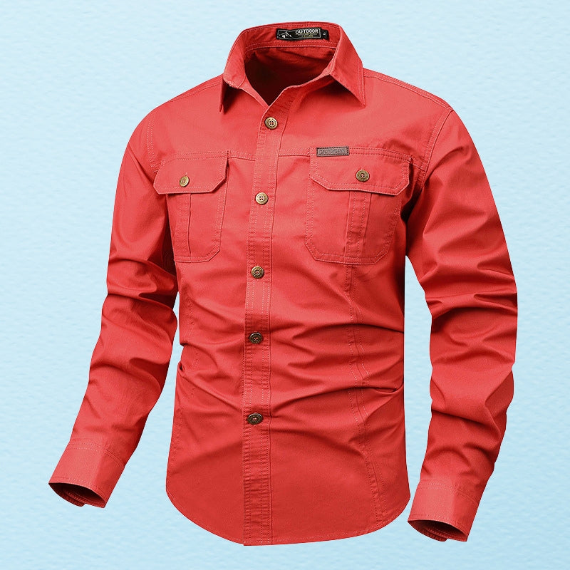 Theodor – Camicia a maniche lunghe con tasca