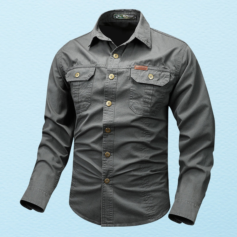 Theodor – Camicia a maniche lunghe con tasca