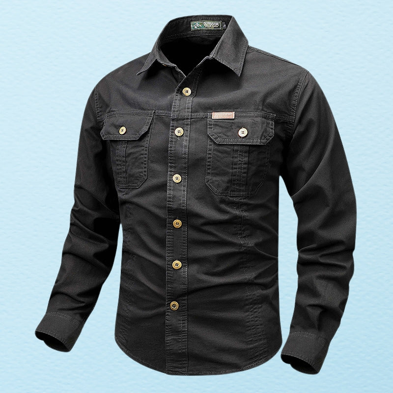 Theodor – Camicia a maniche lunghe con tasca