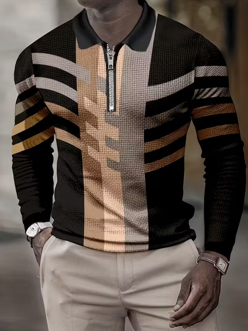 Thomson – Camicia a maniche lunghe con mezza cerniera