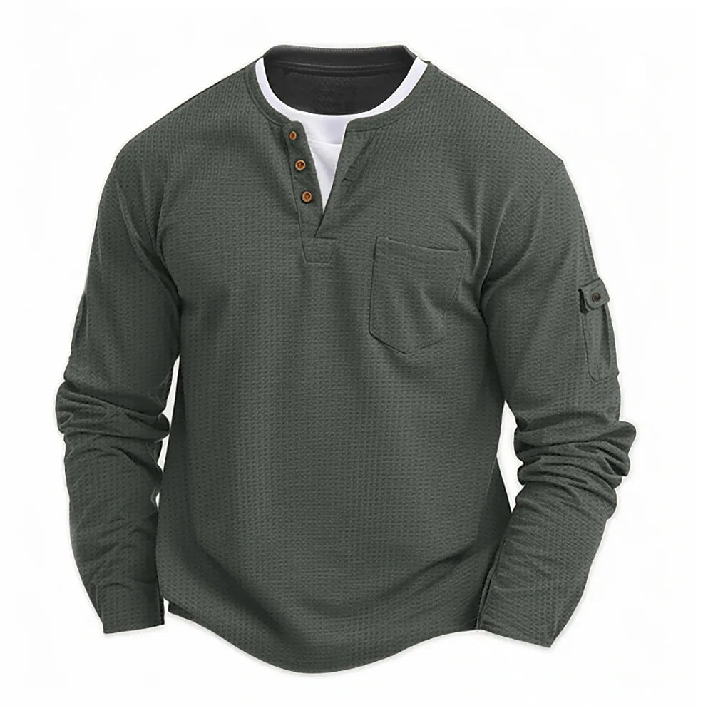 Tikhon – Stylish Long Sleeve Shirt with Pockets