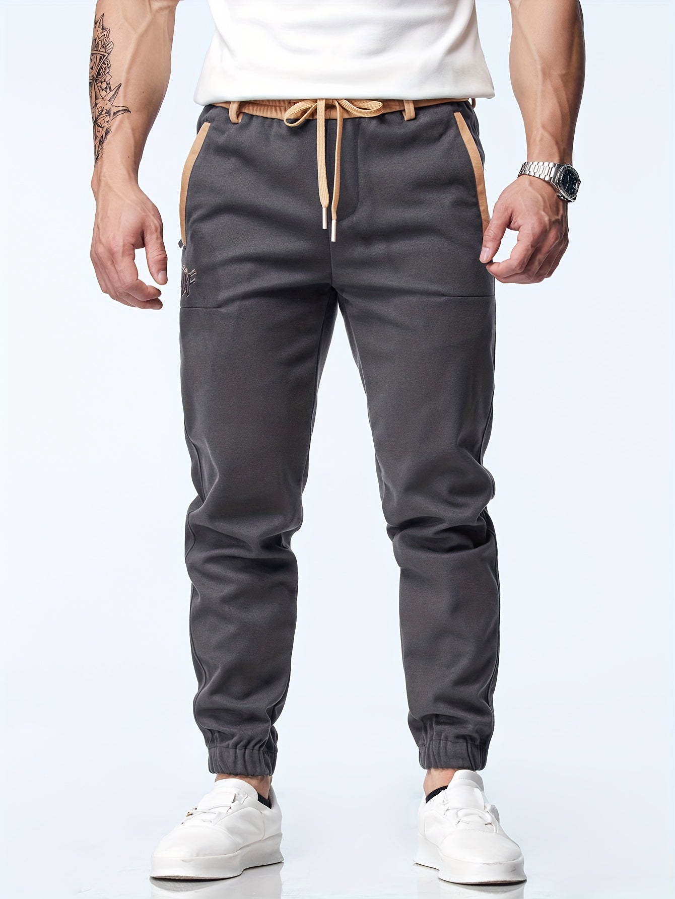 Timothy – Pantaloni casual până la gleznă cu talie elastică