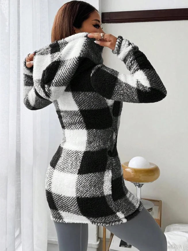 Tissaia - Sweat à capuche zippé élégant