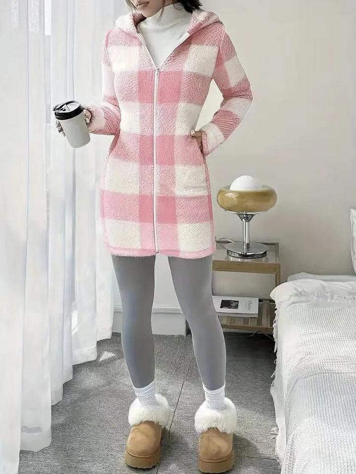 Tissaia - Sweat à capuche zippé élégant