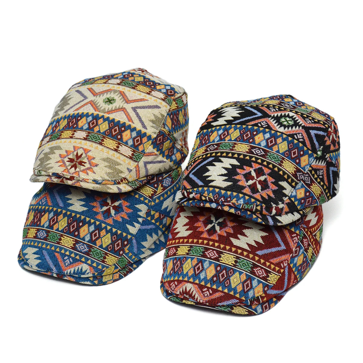 TribalMuse - Basco Colorato con Design Geometrico