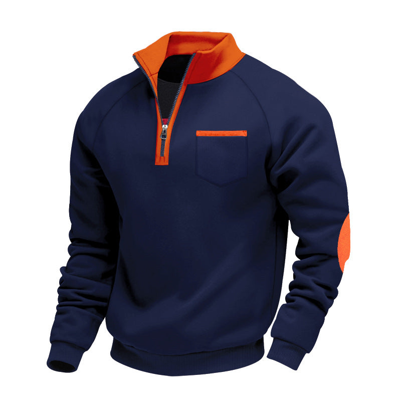Trond – Fleece Sweatshirt with Quarter Zip