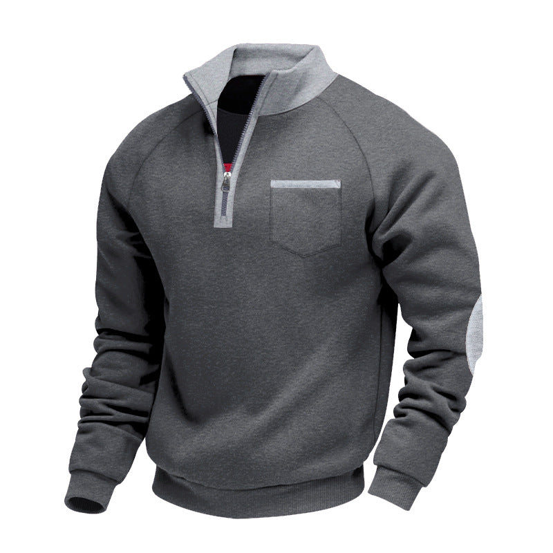 Trond – Fleece Sweatshirt with Quarter Zip