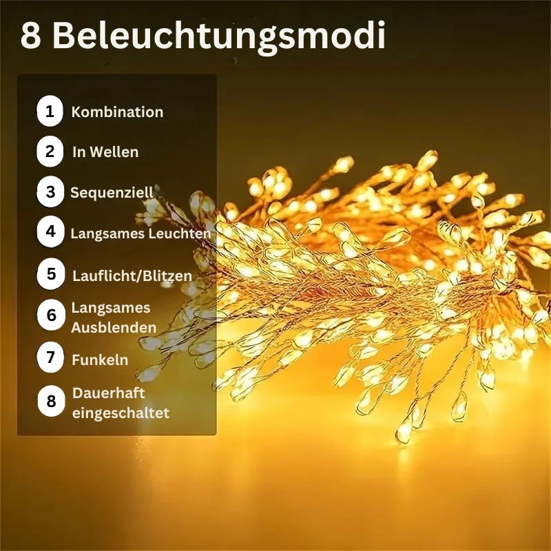 TwinkleWire – Fireworks Light String Made of Copper Wire with Remote Control
