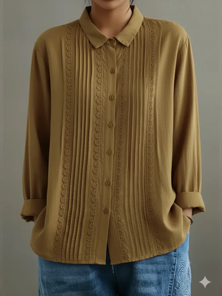Tzurya - Blouse élégante en patchwork