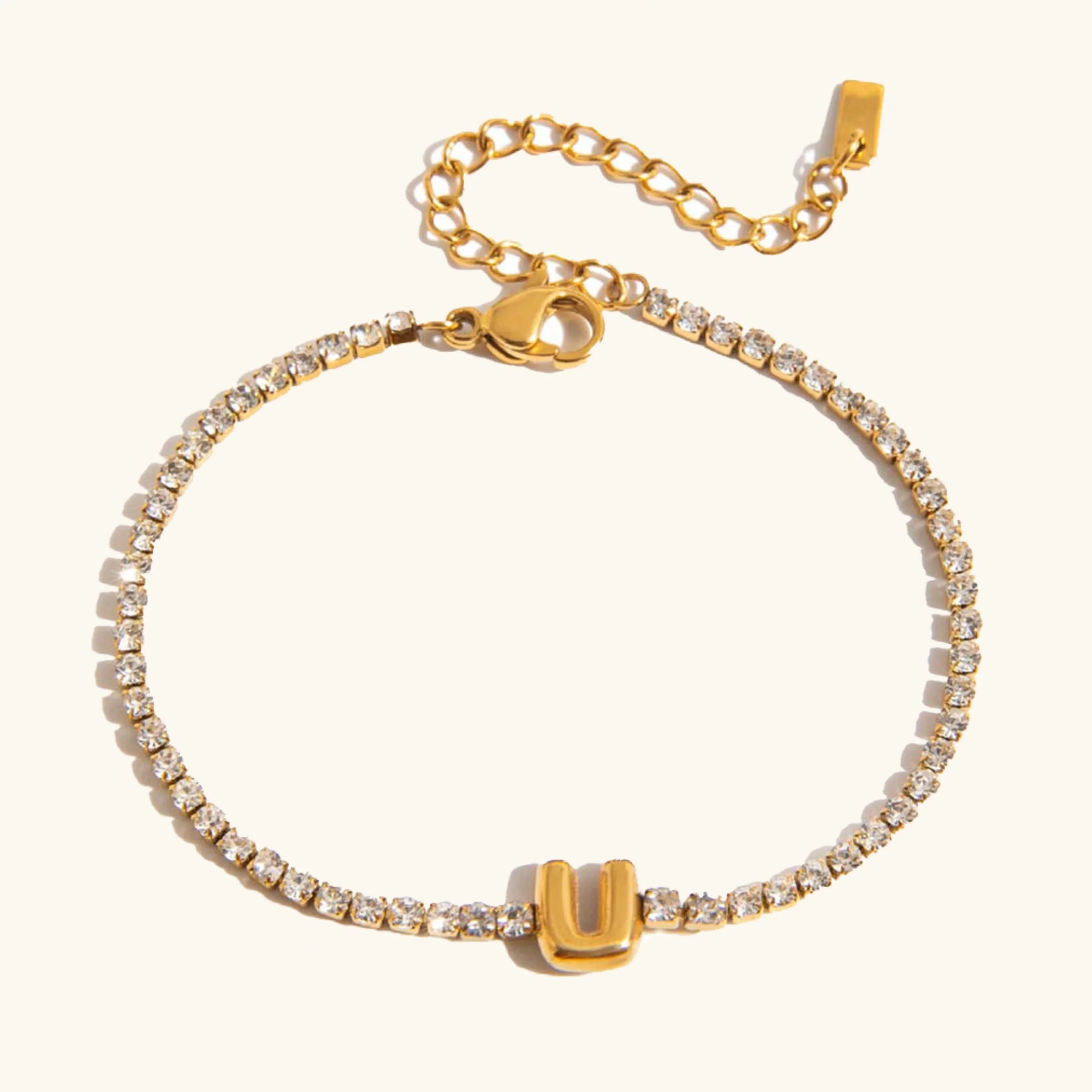 Stridr Edge Bubble Letter Tennis Bracelet