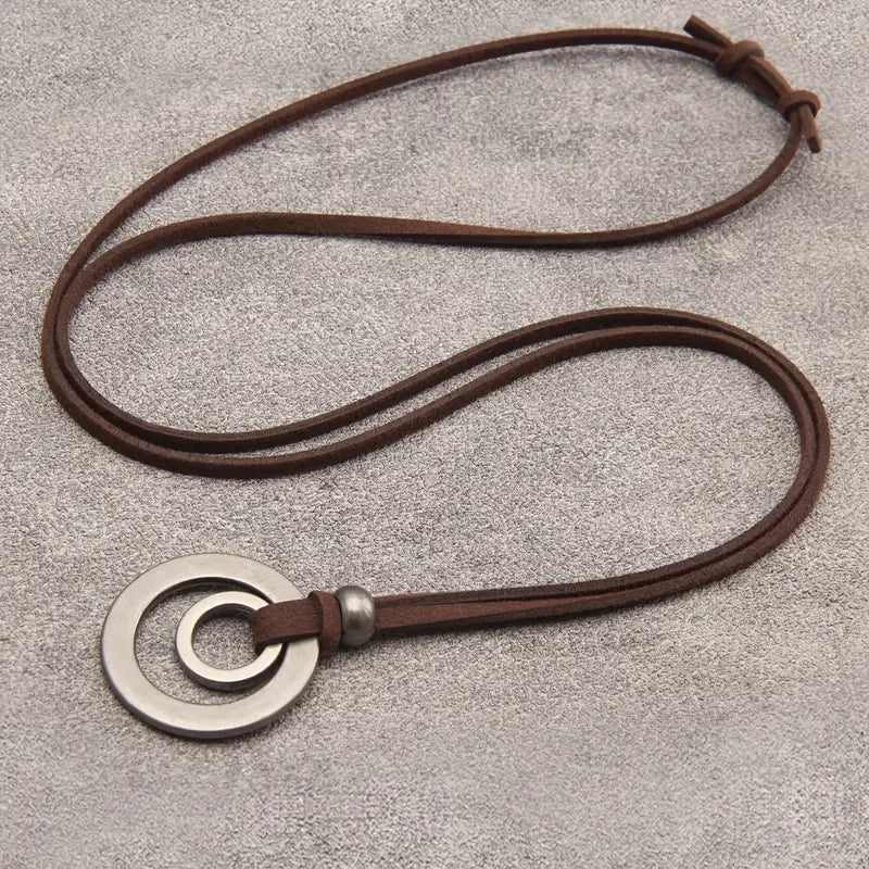 UnityRings – Unisex Ketting met Dubbele Cirkel Hanger